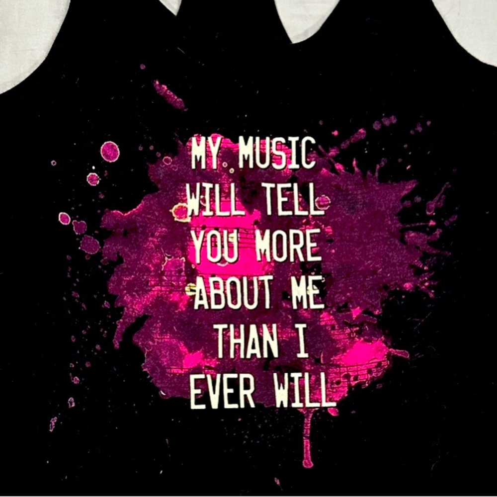 Sassy music lovers tank XL